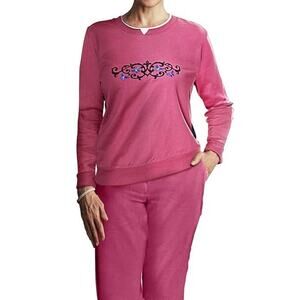 Pembrook Medium Embroidered Butterfly Sweatshirt